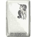 "Glitter Unicorn" Ultra Slim King Diagonal Florentine Card Case