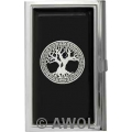 "Celtic Tree of Life" Black Epoxy Business Card Case