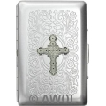 "Gothic Celtic Cross" Ultra Slim King Florentine Satin Card Case