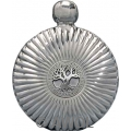 5oz 'Celtic Tree of Life' Round Chrome Flare Flask