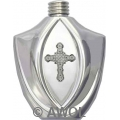 5oz 'Gothic Celtic Cross' Premium Winged Chrome Flask