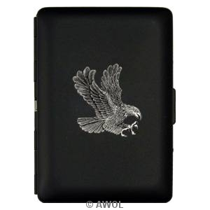 "Flying Eagle" Ultra Slim King Black Matte Card Case