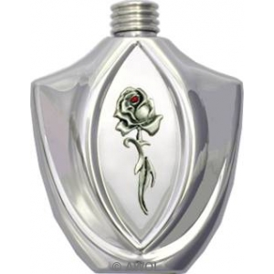 5oz 'Long Rose' Premium Winged Chrome Flask