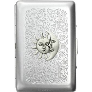 "Sun & Moon" Ultra Slim King Florentine Satin Card Case