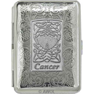 Slim King 'Celtic Zodiac Cancer' Florentine Chrome Pocket Case