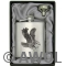 8oz 'Flying Eagle' Heavy Gauge Premium Satin Flask & Funnel Gift Set